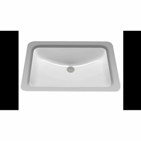 PROCOMFORT LT540G-01 Undermount Vitreous Counter Lavatory China Bathroom Sink, Cotton White PR314074